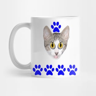 Fans of cute cat feet and eyes Mug